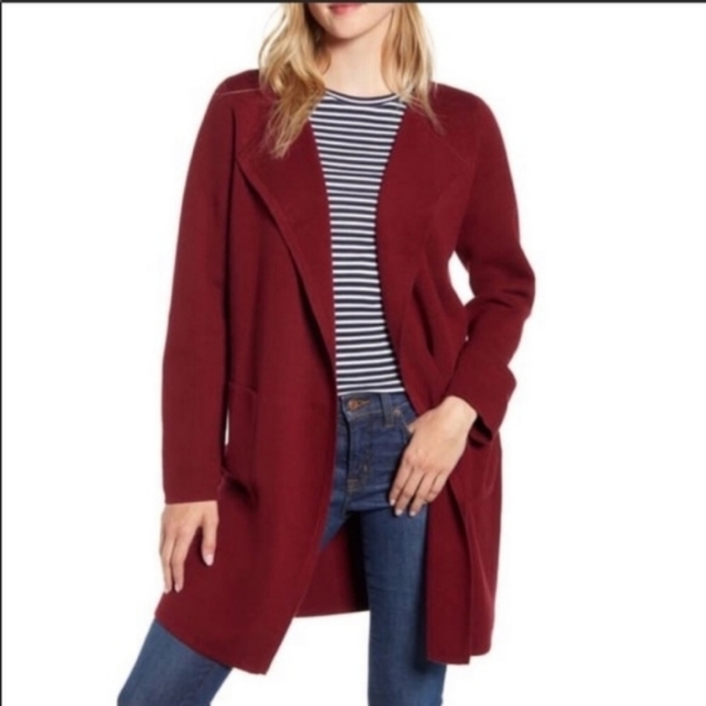 J Crew Juliette collarless sweater-blazer